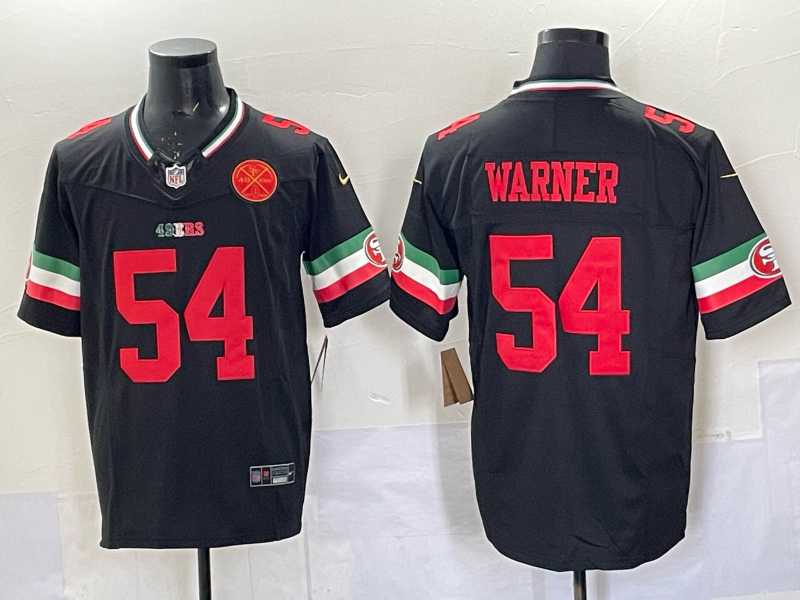 Men 2026 San Francisco 49ers #54 Warner black Nike Limited NFL Jersey 0401001